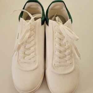 Vivaia White and Green Sneakers